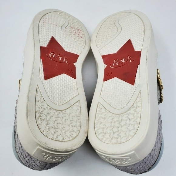 ASH Intense Gray Snake Scale Skate Zipper Sneaker - Picture 8 of 8